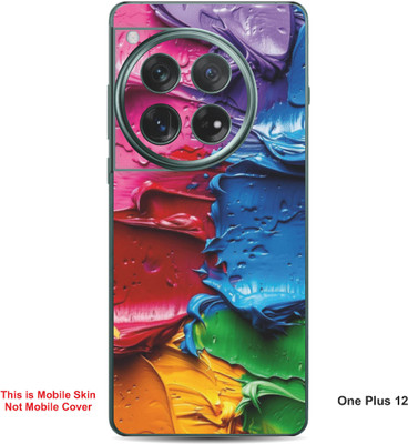 VYBE The Smart Choice One Plus 12 Pattern Embossed Mobile Skin(Rose Madder A13)