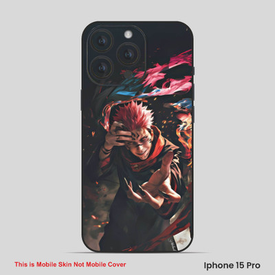 VYBE The Smart Choice iPhone 15 Kakashi Embossed Mobile Skin(Black Carrot Orange 19)