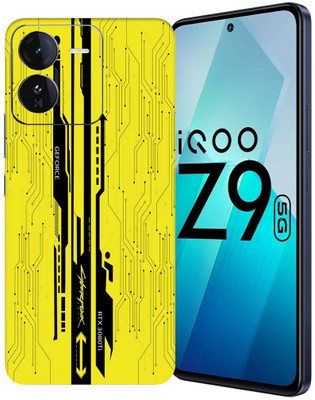 OggyBaba OggyBaba Vivo iqoo Z9 5g Mobile Skin(Yellow CyberPunk)