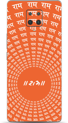 VYBE The Smart Choice Redmi Note 9s Shree Ram Mobile Skin Mobile Skin(Flame Orange 25)