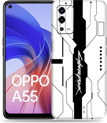 SkinoMania Oppo-A55 Mobile Skin(White Cyber)