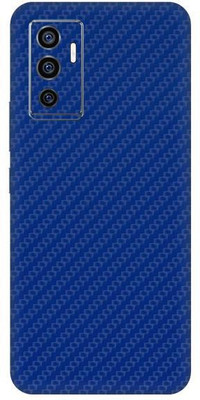 Vcare GadGets Y75 Fiber Carbon Blue Back Side Premium Mobile Skin(Fiber Carbon Blue)