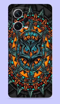 WeCre8 Skin's Xiaomi Redmi Note 12 Pro Plus 5G Mobile Skin(Mighty Owl Multicolor Mobile Skin)