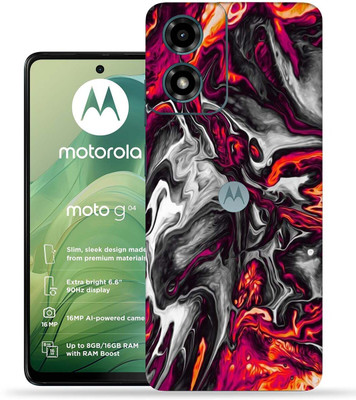 OggyBaba Moto G04 Mobile Skin(Colorful Lava)