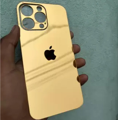 MOBIZONE IPHONE 13 PRO MAX GOLD MIRROR BACK PANNEL Mobile Skin(Gold)