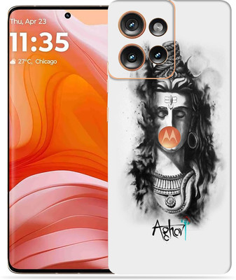 OggyBaba Moto Edge 50 Mobile Skin(Mahadev Trident)