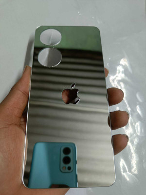 TWUAOP VIVO T2 5G MIRROR BACK PANNEL ACRYLIC SHEET APPLE Mobile Skin(Silver)