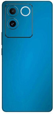Vcare GadGets Vivo T2 Pro 5G Mobile Skin(Metallic Light Blue Shining)