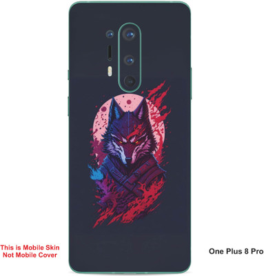 VYBE The Smart Choice One Plus 8 Pro Wolf Embossed Mobile Skin(Flamingo Pink)