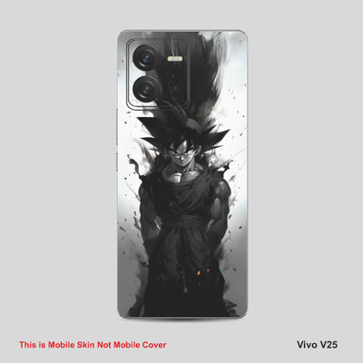 VYBE The Smart Choice Vivo V25 Goku Mobile Skin Mobile Skin(Davy Grey 07)