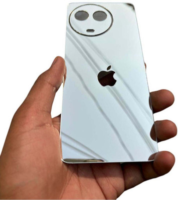 TWUAOP REALME 11 5G MOBILE SKIN MIRROR BACK PANNEL ACRYLIC SHEEL Mobile Skin(Silver)