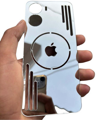 TWUAOP VIVO Y16, VIVO Y56 5G, VIVO T2X 5G, MIRROR BACK PANNEL ACRYLIC SHEET Mobile Skin(Silver)