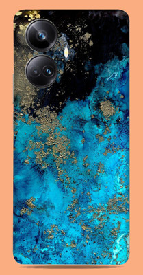 SkinoMania Realme 10 pro + 5g Mobile Skin(Multicolor Blue-Aqua)