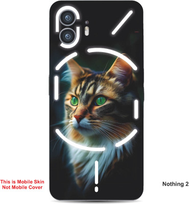 VYBE The Smart Choice Nothing 2 Cat Embossed Mobile Skin(Light Slate Grey 6)
