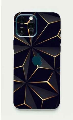 BUGGU Apple iPhone 12 Pro Max, apple iphone 12 pro max Mobile Skin(Ultra Super Black Abstract Shape Skin With High Matte Finish., Mobile Skin (Back+Side+Camera))