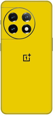 Vcare GadGets One Plus 11 5G With Logo Mobile Skin(Yellow)