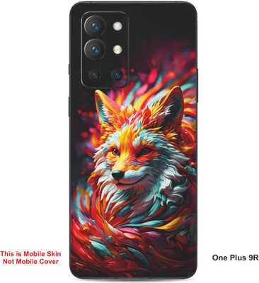 VYBE The Smart Choice One Plus 9R Wolf Embossed Mobile Skin(Bee Yellow 27)