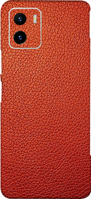 BUGGU Vivo Y15c Mobile Skin(Ultra Super Red Leather Skin With High Matte Finish)
