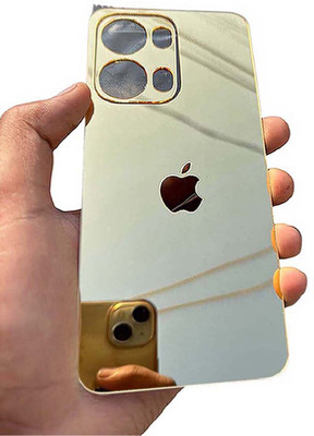 TWUAOP OPPO RENO 13 PRO 5G MOBILE SKIN ACRYLIC SHEET MIRROR BACK PANNEL APPLE Mobile Skin(Gold)