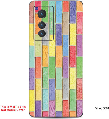 VYBE The Smart Choice Vivo X70 Pattern Embossed Mobile Skin(Moonstone Blue 12)