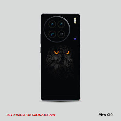 VYBE The Smart Choice Vivo X90 Owl Mobile Skin Mobile Skin(Black A11)