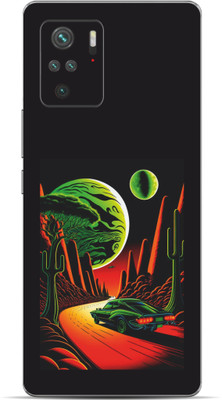 VYBE The Smart Choice Redmi Note 10 Theme Mobile Skin Mobile Skin(Charcol Blue 26)