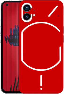 AsSkin NOTHING PHONE 1, Nothing Phone (1) Mobile Skin(Ultra Super Light Red Matte Wrap Sticker High Gloss Finish).)