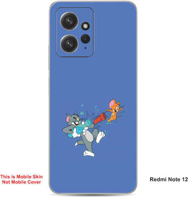 VYBE The Smart Choice Redmi Note 12 Tom & Jerry Embossed Mobile Skin(Glaucous A1)