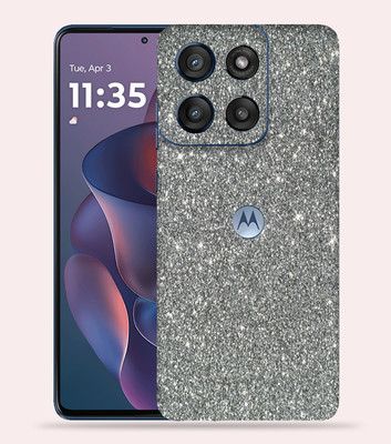 OggyBaba OggyBaba Moto G60 pro 5g Mobile Skin(Grey Glitter)