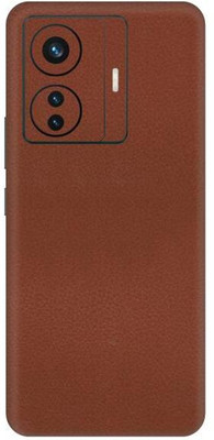 Vcare GadGets T1 Pro 5G Leather Brown Back Side Premium Mobile Skin(Leather Brown)