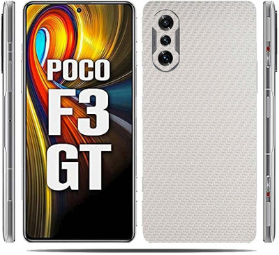 TJ CREATION Poco F3 GT 5G, Xiaomi Poco F3 GT Mobile Skin(Ultra Super White Carbon Fiber Skin With High Matte Finish.)