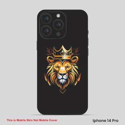 VYBE The Smart Choice iPhone 14 Pro Lion Embossed Mobile Skin(Desert Storm 6)