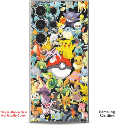 VYBE The Smart Choice Samsung S24 Ultra Pokemon Embossed Mobile Skin(Sun Yellow Multi 15)