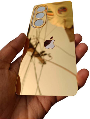 TWUAOP OPPO K12X 5G MOBILE SKIN ACRYLIC SHEET MIRROR BACK PANNEL APPLE Mobile Skin(Gold)