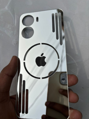 TWUAOP VIVO Y56 5G MIRROR BACK PANNEL ACRYLIC SHEET MERO APPLE Mobile Skin(Silver)
