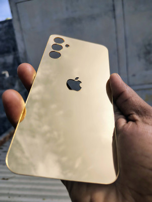 MOKPLZ Samsung Galaxy A33 5G GOLDEN MIRROR BACK PANNEL Mobile Skin(GOLDEN)