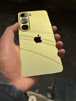 TWUAOP VIVO Y300 5G MOBILE SKIN, MIRROR BACK PANNEL ACRYLIC SHEET Mobile Skin(Gold)