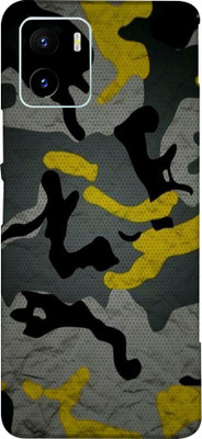 TJ CREATION Vivo Y15c 5g Mobile Skin(Ultra Super Camouflage Military Yellow Skin With High Matte Finish.)