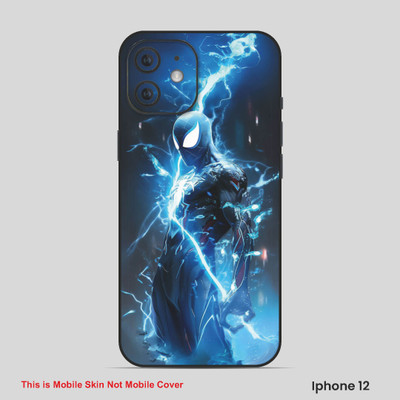 VYBE The Smart Choice iPhone 12 Super Hero Mobile Skin(Dirty Blue 11)