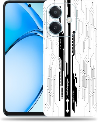 SkinoMania OPPO A3x 5G Premium Vinyl Mobile Skin (Multicolor) Mobile Skin(White-CyberPunk)