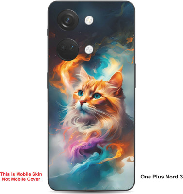 VYBE The Smart Choice One Plus Nord 3 Cat Embossed Mobile Skin(Pale Copper 36)