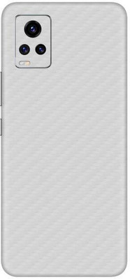Vcare GadGets Vivo V20 Pro Mobile Skin(Fiber Carbon White)