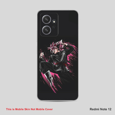 VYBE The Smart Choice Redmi Note 12 Goku Mobile Skin Mobile Skin(Bashful Pink B38)