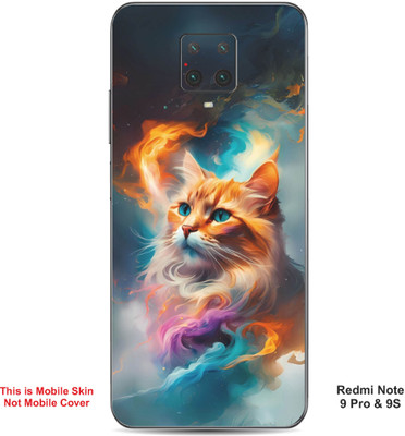 VYBE The Smart Choice Redmi Note 9S Cat Embossed Mobile Skin(Pale Copper 17)