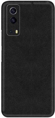 Vcare GadGets Black Leather vivo i QOO Z3 5G Mobile Skin(Black Leather)