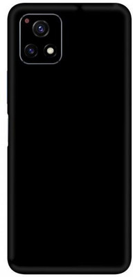 Vcare GadGets Glossy Black vivo Y72 5G Mobile Skin(Glossy Black)