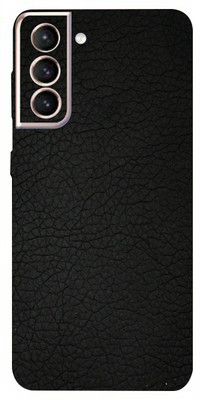 TJ CREATION SAMSUNG GALAXY S21 FE Mobile Skin(Ultra Super Coal Black Leather Skin With High Matte Finish.)