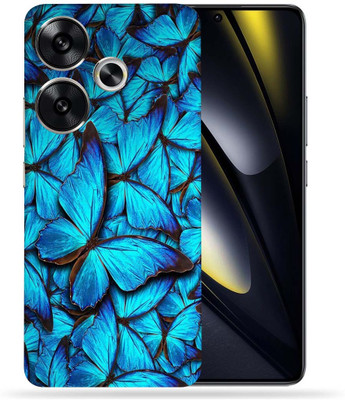 OggyBaba OggyBaba Poco F6 5g Mobile Skin(Butterfly Blue)
