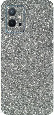 BUGGU Vivo Y75 5G Mobile Skin(Ultra Super Grey Glitter Skin With High Matte Finish.)
