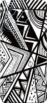 WeCre8 Skin's Realme Narzo N63 5G Mobile Skin(Black And White Doodle Multicolor Mobile Skin)